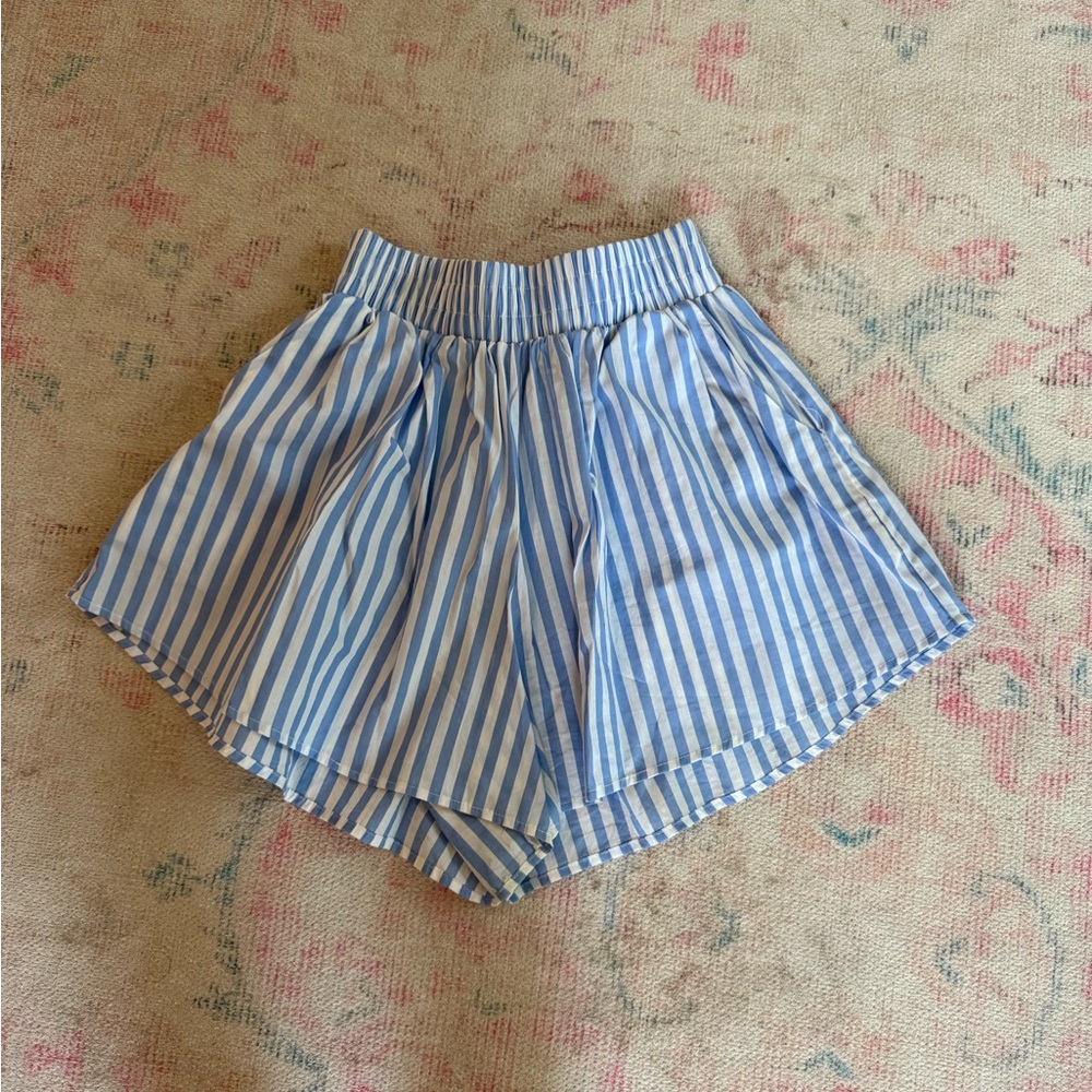 Lioness Blue and White Striped Shorts